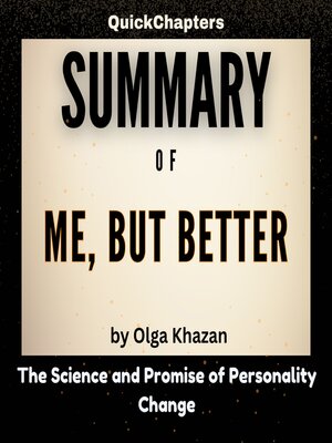cover image of Summary of Me, But Better